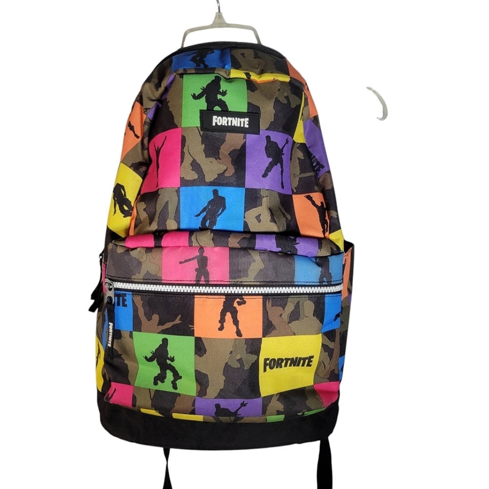 Fortnite black and multi-color backpack